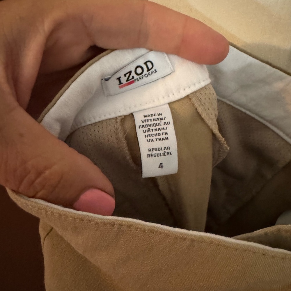 Izod Beige Performance Pants